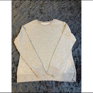 Gray crewneck sweater